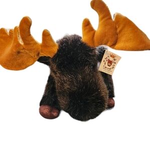 Bearington Collection Plush Stuffed Animal Bean Bag Marshall Moose Toy  12"